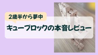 【2歳半から夢中】キュボロみたいな木製ビー玉転がしのキューブロックレビュー